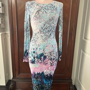 BCBGMaxAzria Pastel Long Sleeve Dress NWOT